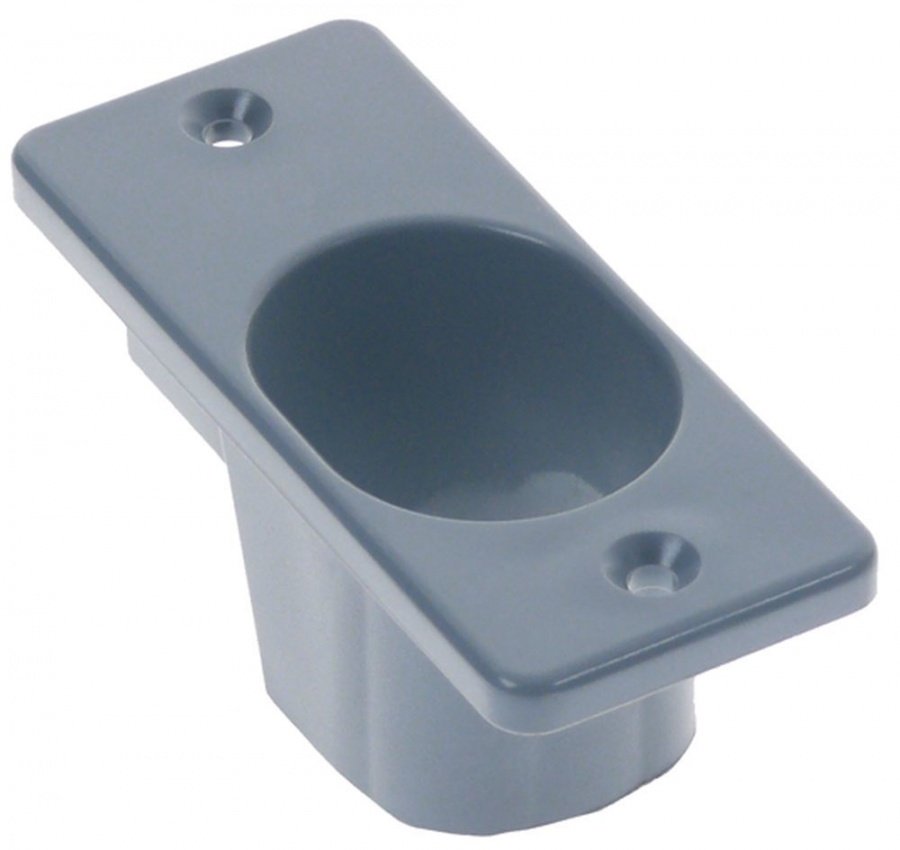Cover cap plastic grey L 94mm W 40mm mounting distance 75mm D 36mm - 691777