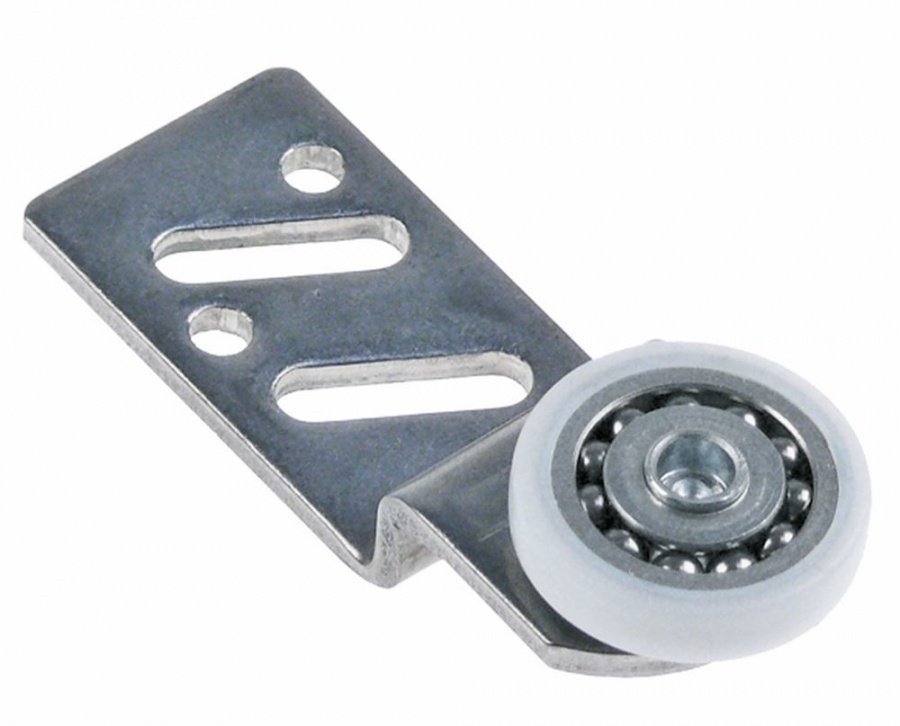 Roller ø 25mm 6mm SS/Nylon H 13mm L 68mm mounting distance 40/50mm with holder - 691967
