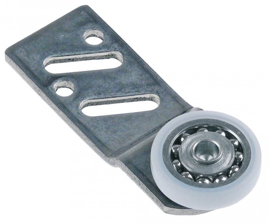 Roller ø 25mm 6mm SS/Nylon H 7mm L 68mm mounting distance 40/50mm with holder - 691970