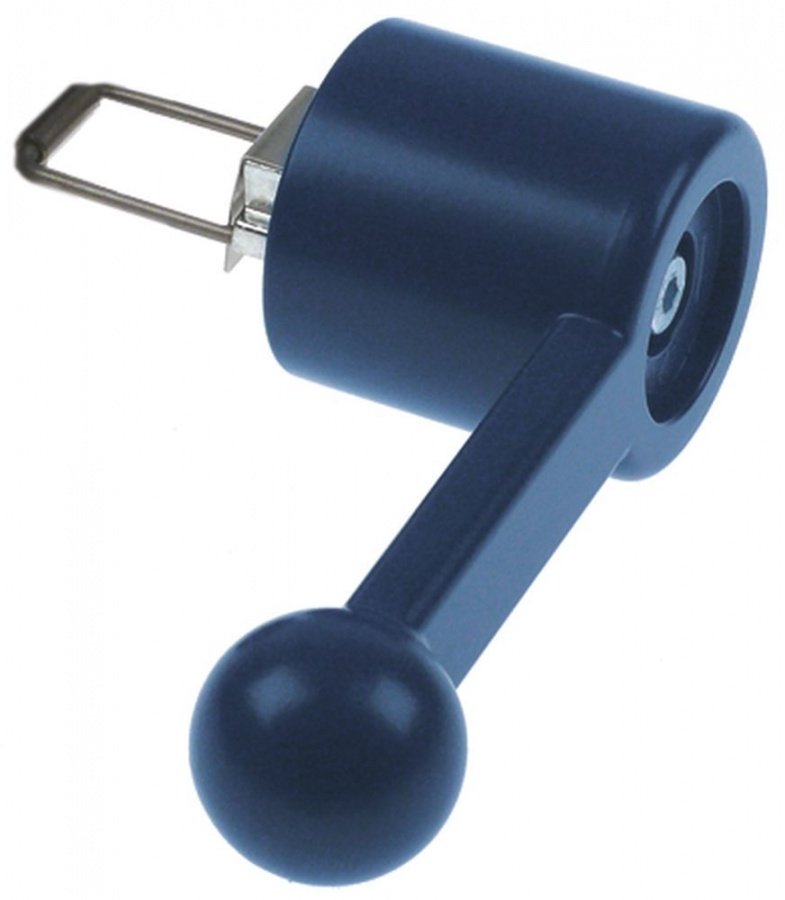 Mâner ușă cuptor articulat spre dreapta albastru Î 58mm L 155mm L 60mm DPF 40mm lungime arc 53mm - 691990