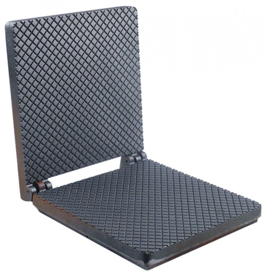 Cast plate for waffle iron for model GES40 set mounting pos. upper/lower L 250mm W 250mm H 60mm - 692111