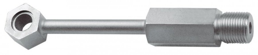 Pipe long D1 ø 10mm D2 ø 6mm L 134mm thread 3/8" WS 19 - 692306