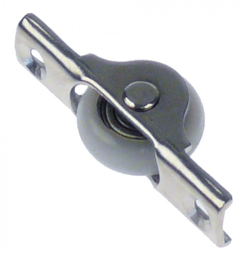 Roller ø 22mm 8mm with holder SS/plastic mounting pos. lower bearing ball bearing Qty 1 pcs - 692385