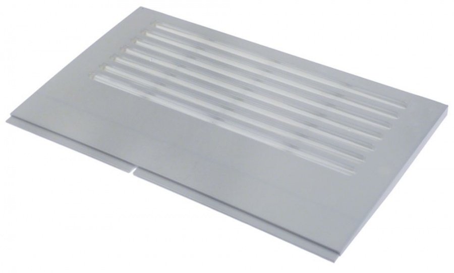 Side panel mounting pos. left/right for vitrine W 316mm D 13,5mm H 190mm plastic Qty 1 pcs - 692404