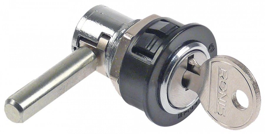  Key cylinder with solid handle ø 20mm thread M18x1 thread L 18mm shaft ø 7,5mm - 692583