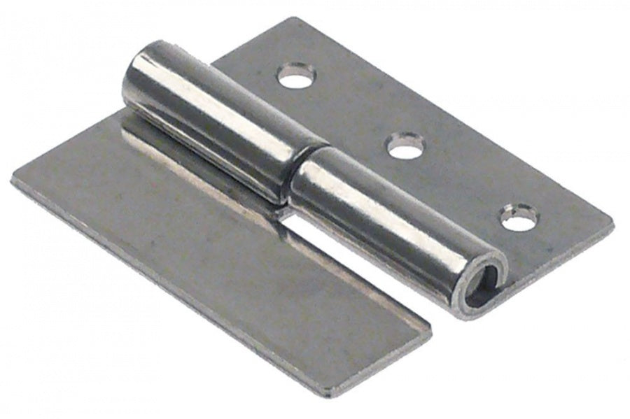  Hinge L 51,5mm W 44mm H 9mm mounting distance 18mm mounting distance 1 18mm hole ø 4mm thickness 2mm - 692586