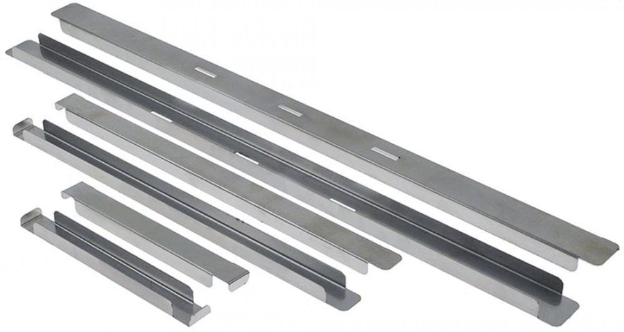 Set de 6 distanțiere recipiente gastronom, L 168/330/534mm, din inox - 692692