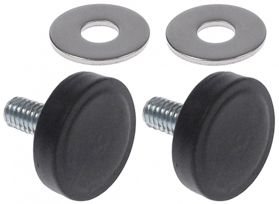 Magnet ușă filet M6 cauciuc ø 22mm 2 bucăți cu șaibă plană L filet 145mm - 692817