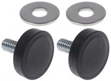 Magnet ușă filet M6 cauciuc ø 22mm 2 bucăți cu șaibă plană L filet 145mm - 692817