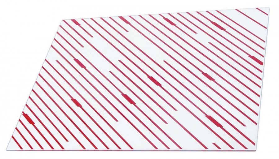 Glass plate L 340mm W 280mm thickness 4mm rectangular - 693227