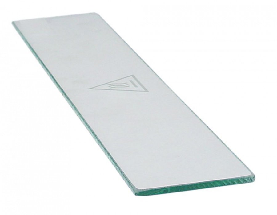Glass panel L 525mm W 93mm thickness 6mm rectangular - 693375