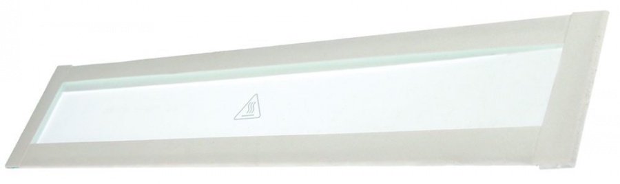 Glass panel L 697mm W 135mm thickness 5mm rectangular - 693414