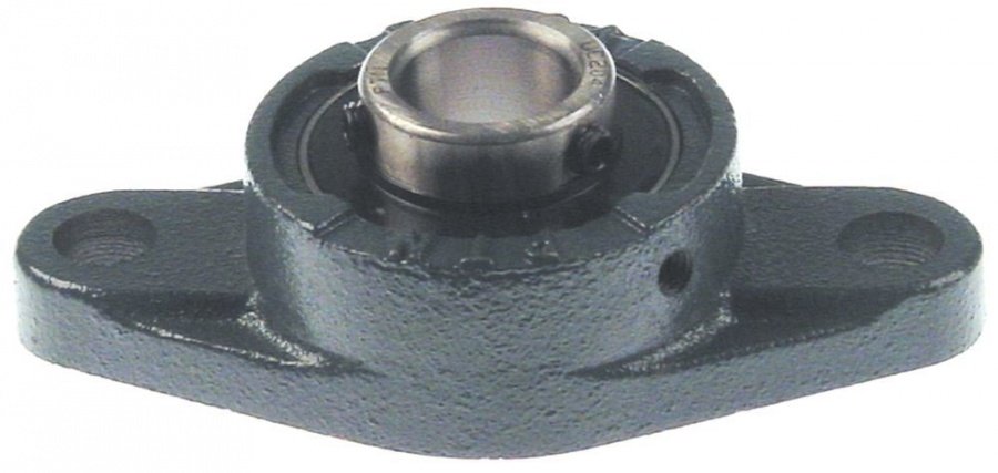 Flange bearing type UCF204 shaft ø 20mm W 60mm 2 hole flange hole distance 90mm L 114mm H 34mm - 693637