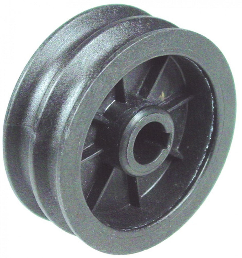 Round belt pulley disc ø 76mm double shaft intake ø 14mm groove depth 6mm - 693926