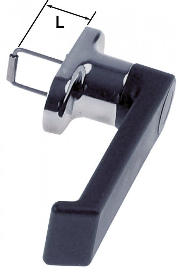 Mâner ușă cuptor negru Î 62mm L 145mm L 40mm lungime arc 33mm - 694054