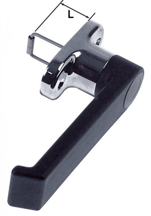 Mâner ușă cuptor negru Î 62mm L 145mm L 40mm lungime arc 33mm - 694065