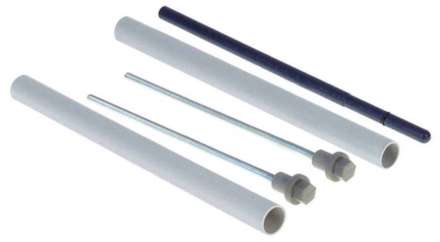 Door opener set door thickness up to 180mm with threaded rods tie bar - 694076