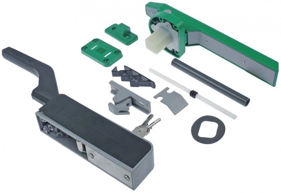 Catch mounting distance 172mm L 200mm lockable with door catch - 694079