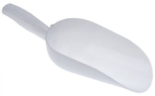 Lingură tip lopată lungime 160mm lățime 80mm înălțime 50mm din plastic alb - 694197