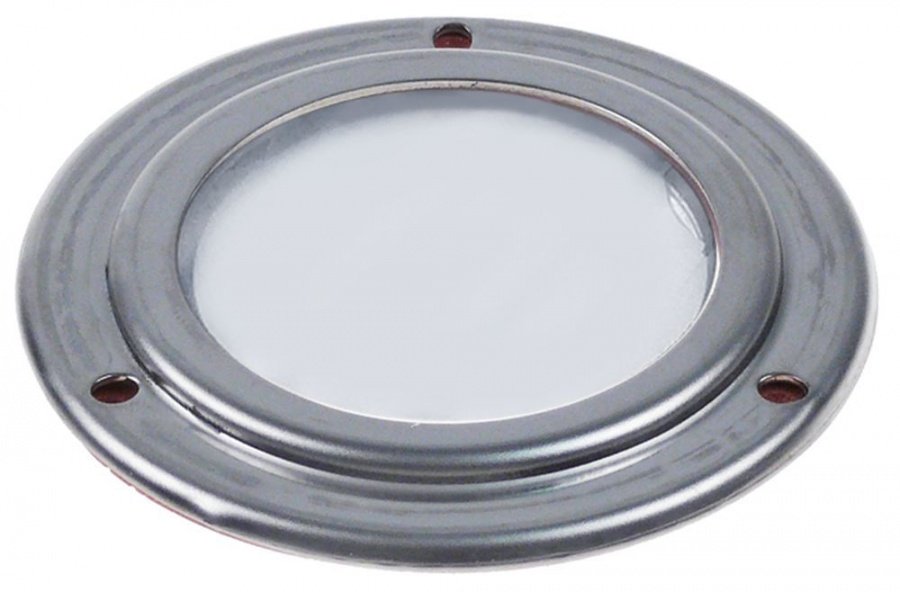 Lamp glass glas with frame and gasket ø 85mm metal - 694502
