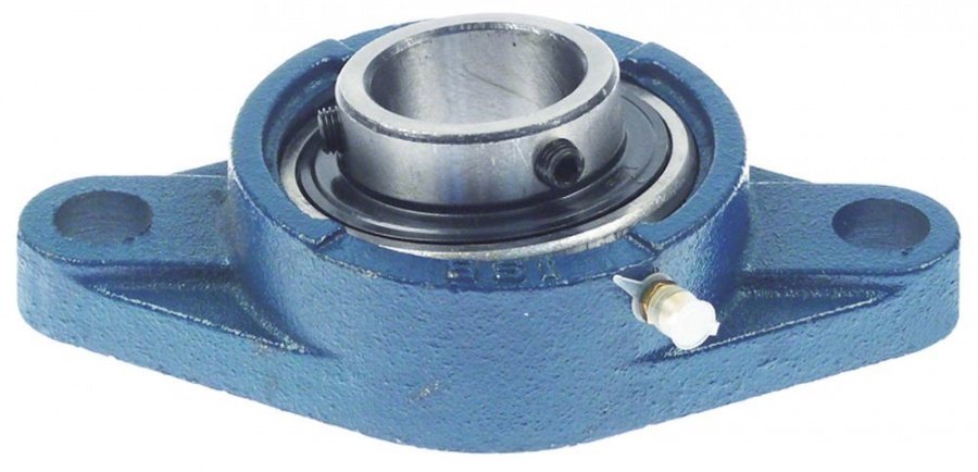 Flange bearing shaft ø 35mm W 90mm 2 hole flange hole distance 130mm L 160mm H 45mm - 694547