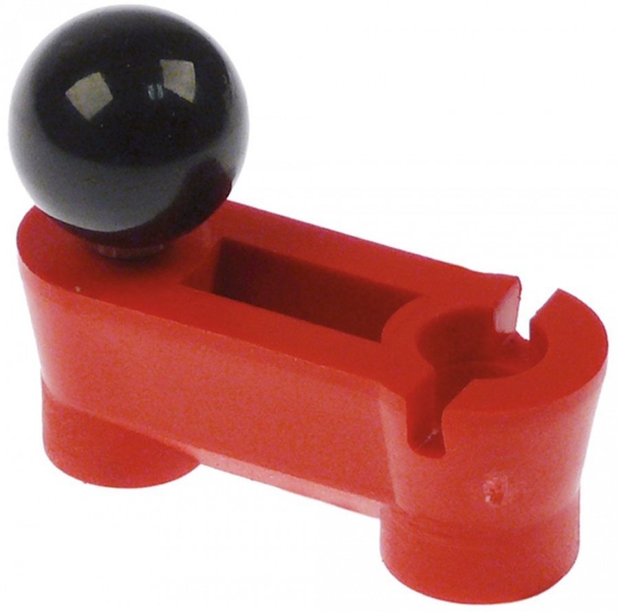 Mâner roșu CO1839, DG 32mm Î 20mm ø găuri 10mm complet cu mâner pentru dispozitiv de rulat aluat - 694566
