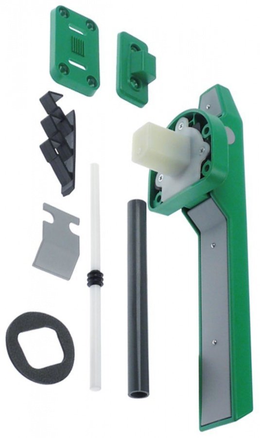  Door opener mounting distance 35x65mm W 90mm H 56mm internal lock type 2200 plastic green - 694602