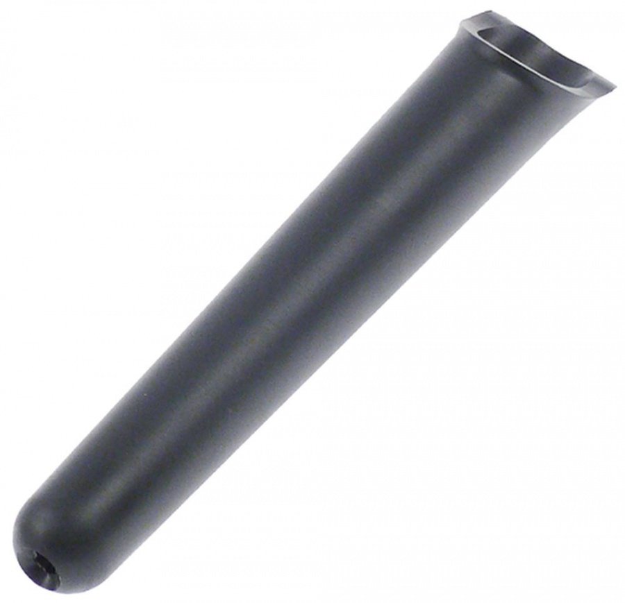 Door handle L 185mm handle ø 28mm screw mounting dark grey plastic hole ø 6mm - 694624