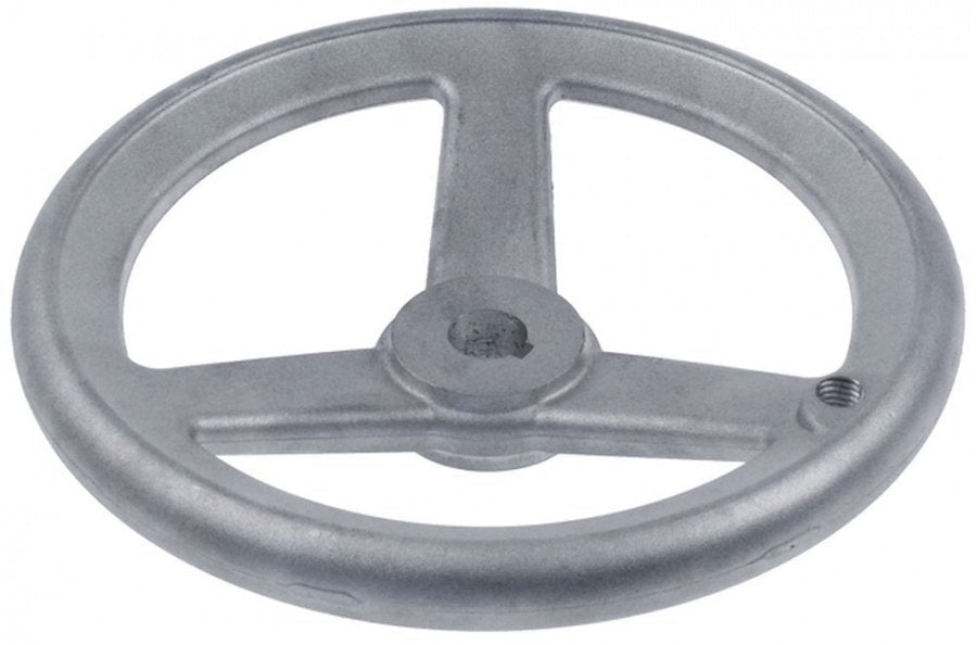 Hand wheel ø 190mm D1 ø 43mm bore ø 16mm depth of bore 21mm thread M10x1,5 groove width 5mm - 694672