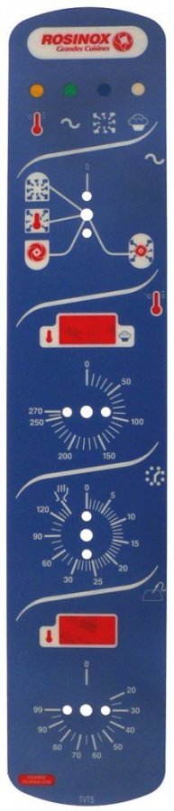 Front foil combi-steamer TVTS suitable for ROSINOX L 600mm W 118mm - 694697
