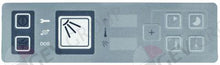 Keypad foil dishwasher GS202/215/302/310/315 L 180mm W 50mm - 694712