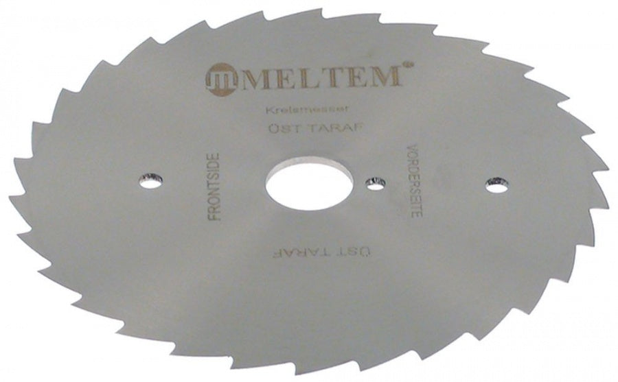 Cutit lama disc zimtat Meltem ø 90 mm, ax ø 13 mm, pentru cutit electric kebab / shaorma - 694854