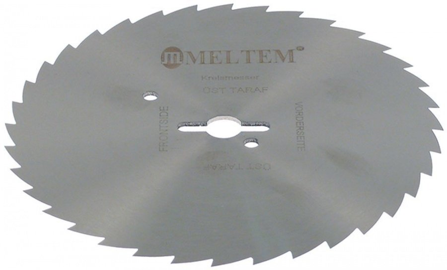 Cutit lama disc zimtat Meltem ø 120 mm, ax ø 10 mm, pentru cutit electric kebab / shaorma - 694856