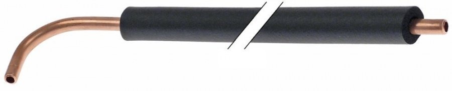 Èšeavă de cupru L 1060mm cu izolație P 1 grosime izolație 4mm grosime 8mm - 694913