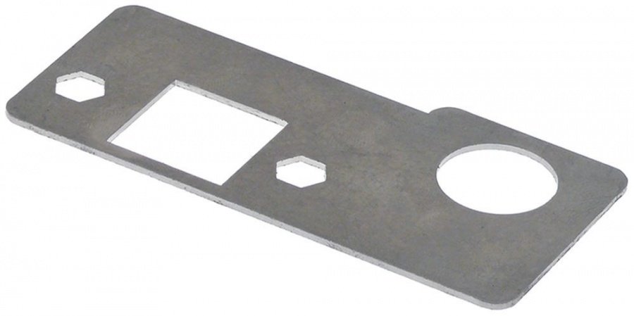  Placă de fixare pentru ușă tablă de oțel zincată L 88mm L 41.5mm grosime material 1mm - 694966