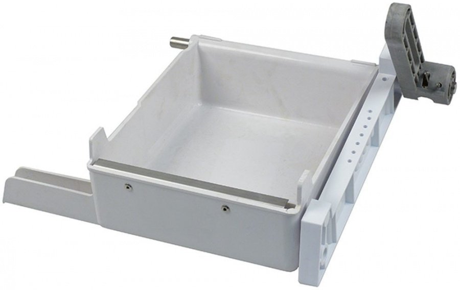 Sump complete for ice maker L 225mm W 165mm H 80mm shaft L 255mm for Modell N30/N35 white - 695015