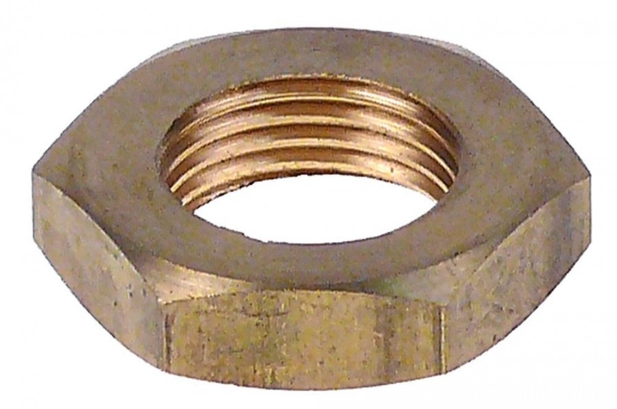  Nut thread M18x1,5 H 7mm WS 27 brass Qty 1 pcs - 695111