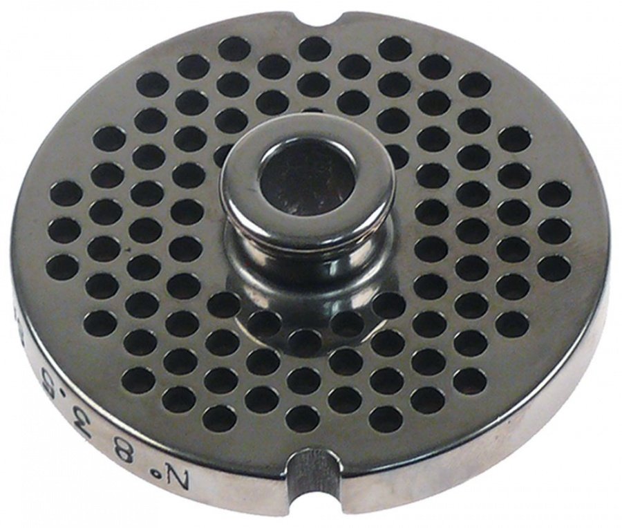 Sită/ciur mașina de tocat oțel inoxidabil ø 61.8mm ø găuri 3,5mm mărime 8 cu butuc tip ENTERPRISE - 696102