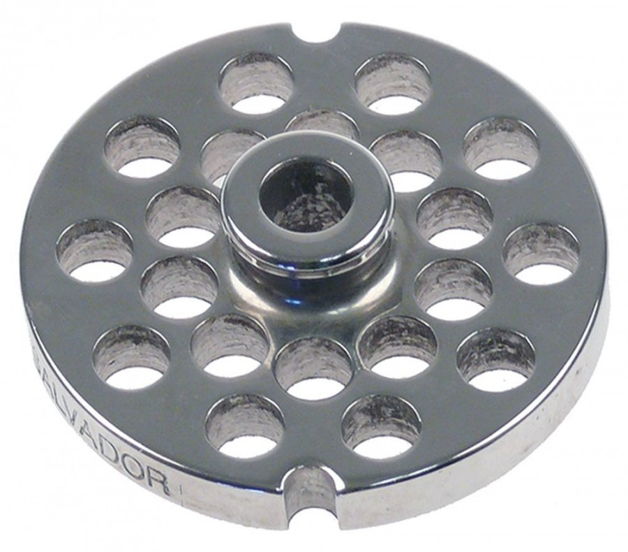 Sită/ciur mașina de tocat oțel inoxidabil ø 61.8mm ø găuri 8mm mărime 8 cu butuc tip ENTERPRISE - 696105