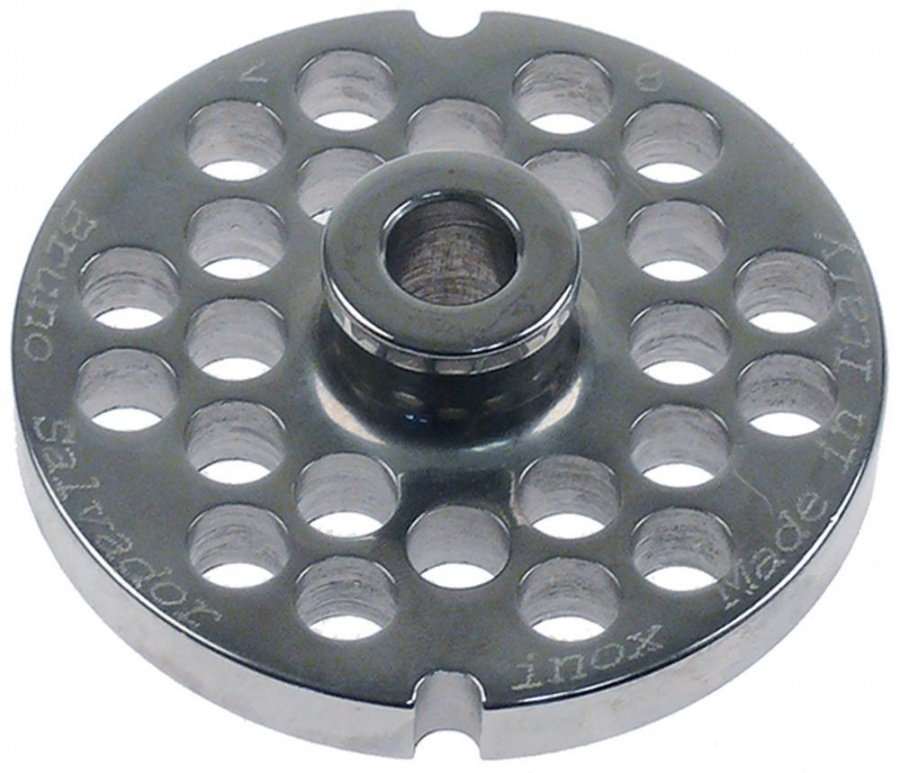 Sită/ciur mașina de tocat oțel inoxidabil ø 70mm ø găuri 8mm mărime 12 cu butuc tip ENTERPRISE - 696116
