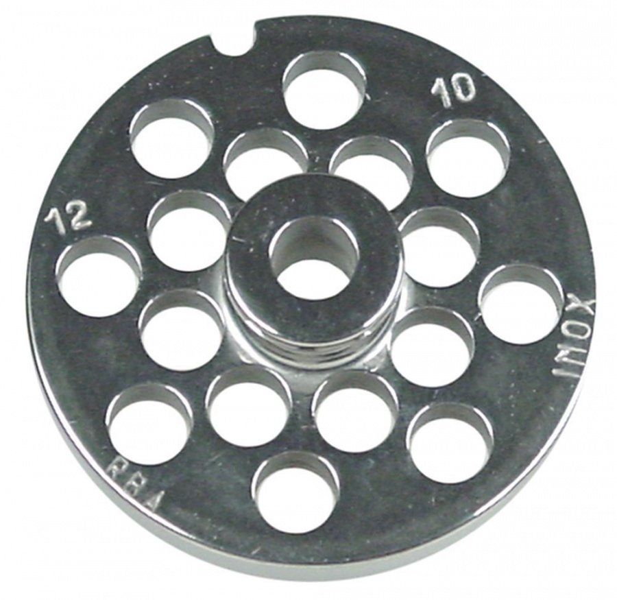 Sită/ciur mașina de tocat oțel inoxidabil ø 70mm ø găuri 10mm mărime 12 cu butuc tip ENTERPRISE - 696117