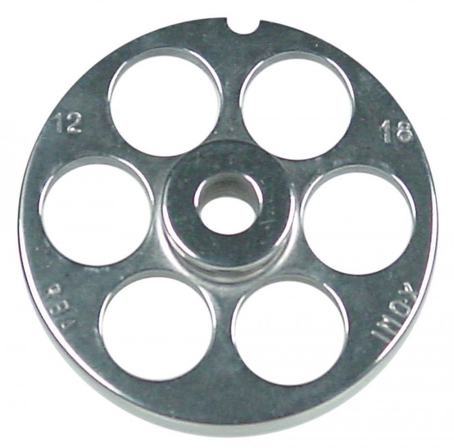  Sită/ciur mașina de tocat oțel inoxidabil ø 69.6mm ø găuri 18mm mărime 12 cu butuc tip ENTERPRISE - 696121