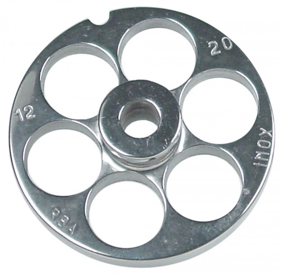  Sită/ciur mașina de tocat oțel inoxidabil ø 69.6mm ø găuri 20mm mărime 12 cu butuc tip ENTERPRISE - 696122