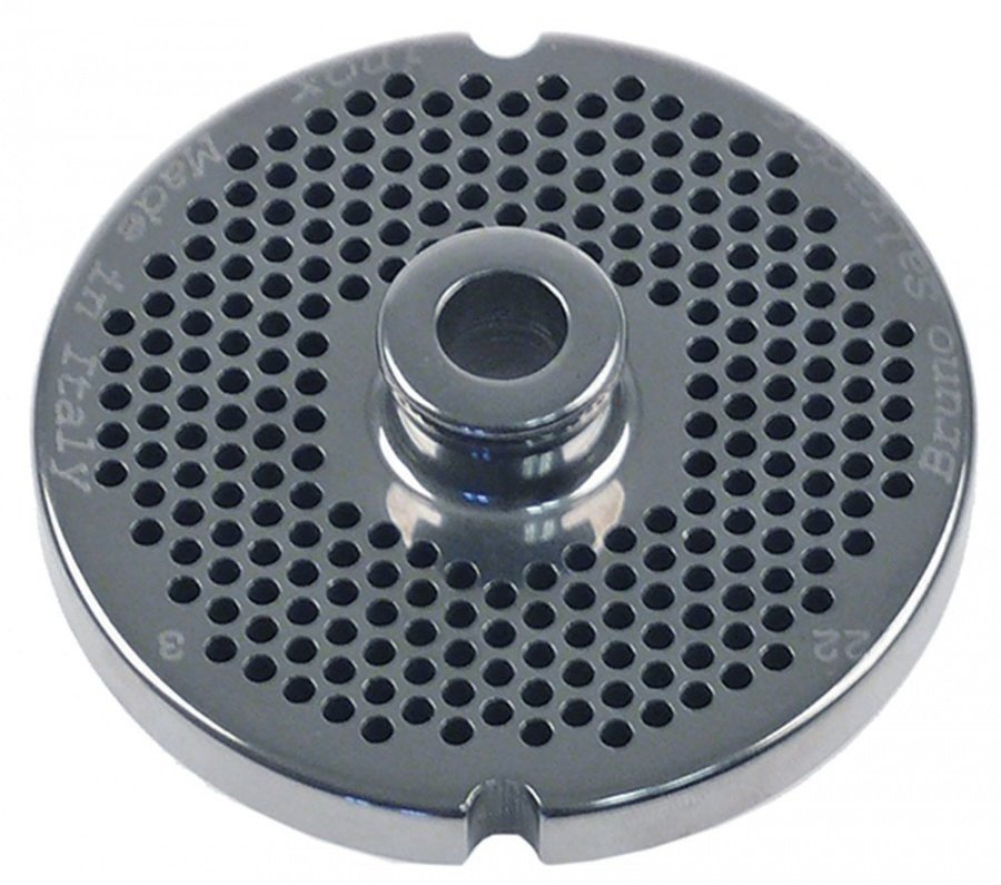 Sită/ciur mașina de tocat oțel inoxidabil ø 82,7mm ø găuri 3mm mărime 22 cu butuc tip ENTERPRISE - 696125