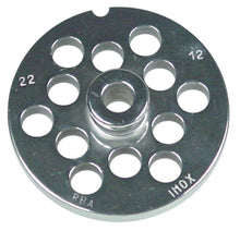 Sită/ciur mașina de tocat oțel inoxidabil ø 82,7mm ø găuri 12mm mărime 22 cu butuc tip ENTERPRISE - 696131