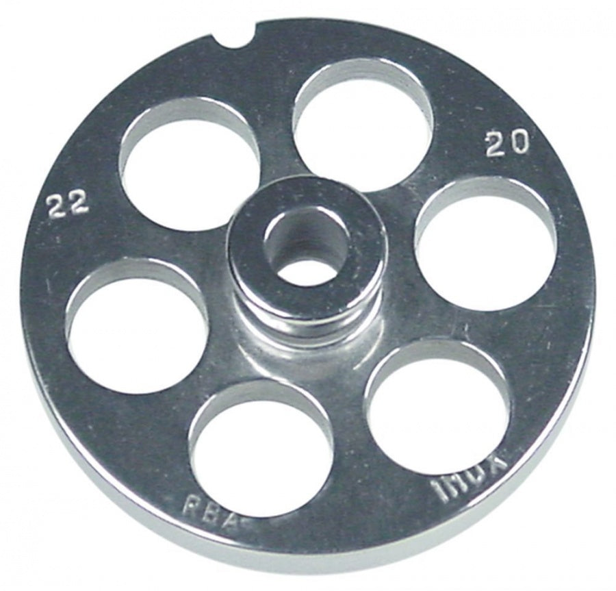 Sită/ciur mașina de tocat oțel inoxidabil ø 82mm ø găuri 20mm mărime 22 cu butuc tip ENTERPRISE - 696135