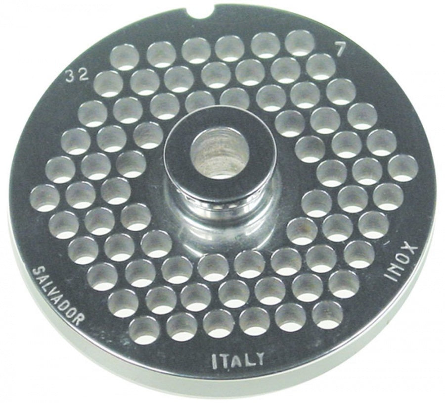  Sită/ciur mașina de tocat oțel inoxidabil ø 98mm ø găuri 7mm mărime 32 cu butuc tip ENTERPRISE - 696142