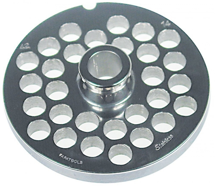 Sită/ciur mașina de tocat oțel inoxidabil ø 130mm ø găuri 14mm mărime 42 cu butuc tip ENTERPRISE - 696157