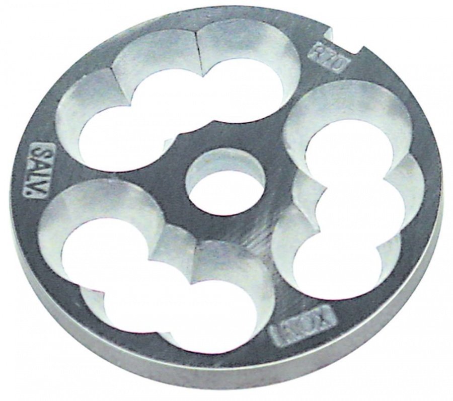  Sită/ciur mașina de tocat oțel inoxidabil ø 69,6mm, ø ax 13.01 mm,  mărime 12 plat tip Unger crestături 1 - 696161