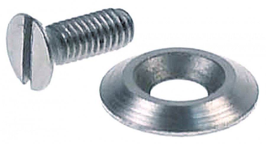  Countersunk screw M6 L 16mm stainless steel head ø 11mm set with plain washer slicer - 696269